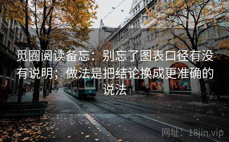 觅圈阅读备忘：别忘了图表口径有没有说明；做法是把结论换成更准确的说法